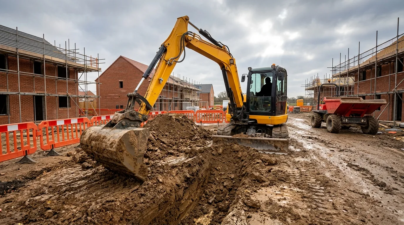 Commercial groundworks (illustrative image)
